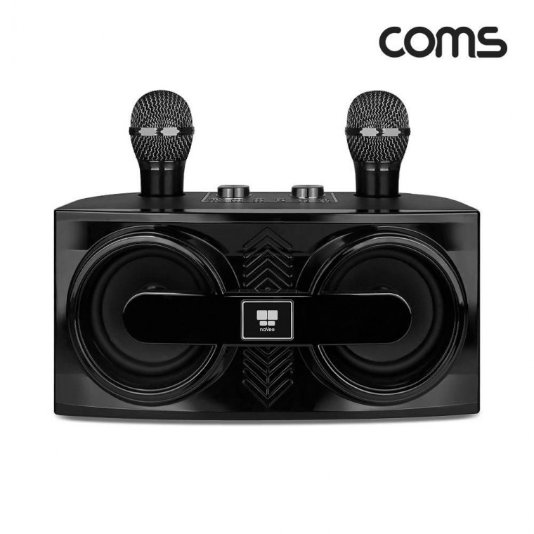 나비 무선 블루투스 노래방 마이크 앰프 40W 마이크 2개 NV81-AMP30 - 상품 이미지