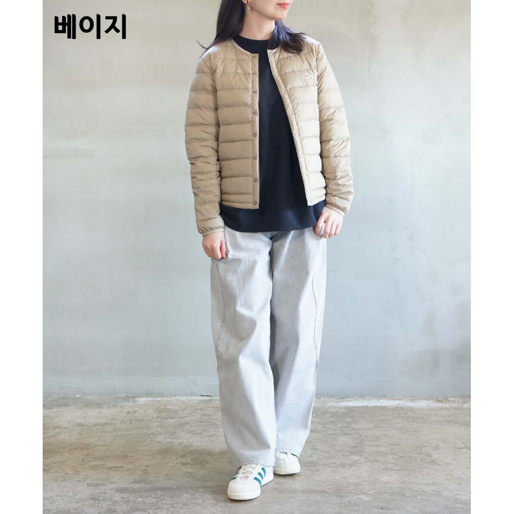 단톤 여성 크루넥 경량 패딩 이너 다운자켓 DT-A0001RRT 25FW M 올리브 - 상세 이미지 5