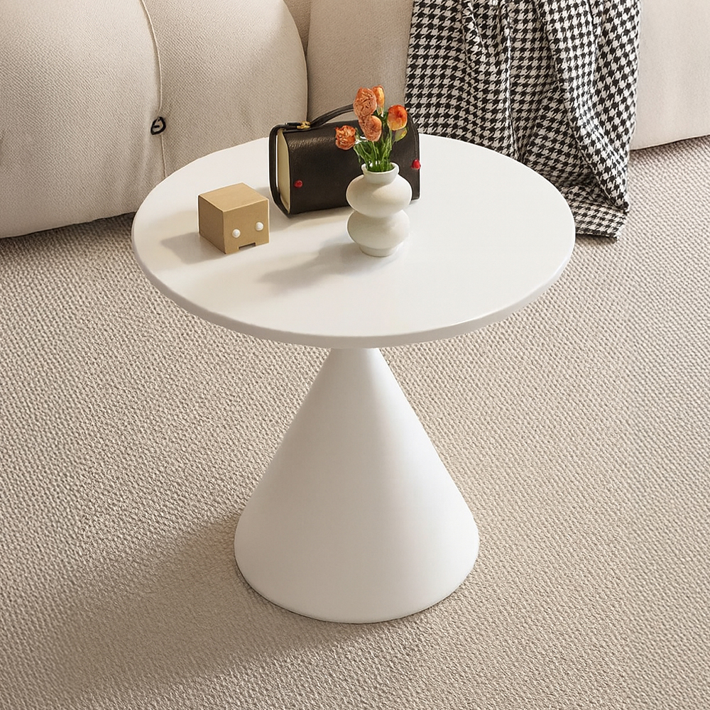 미드센추리 원형 거실테이블 좌식 소파 낮은 티테이블 블랙