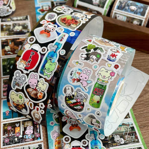 [와카와카]귀여운 마을 이야기 필름 컷 스티커 그린 레인길 실사용 후기 | 효과 있을까? - 상품 이미지 2