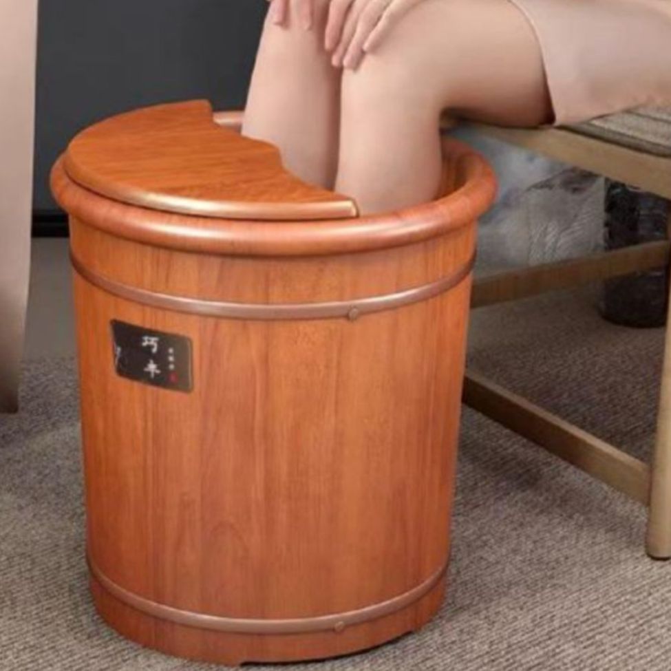 편백나무 족욕 히노끼 족욕기 나무 대야 - 상품 이미지