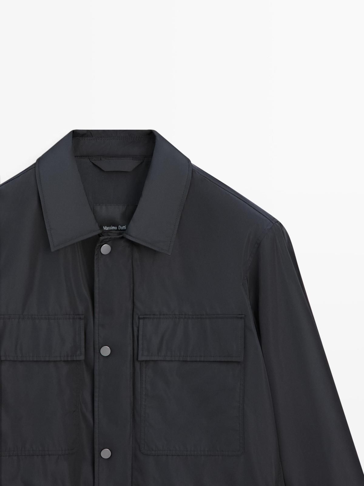 마시모두띠 테크니컬 방수 오버셔츠 포켓 3115/436 DARK NAVY 이미지 6