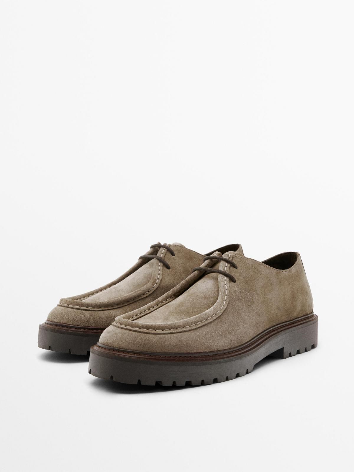 마시모두띠 스플릿 스웨이드 모크토 슈즈 2206/750 TAUPE - 상세 이미지 4