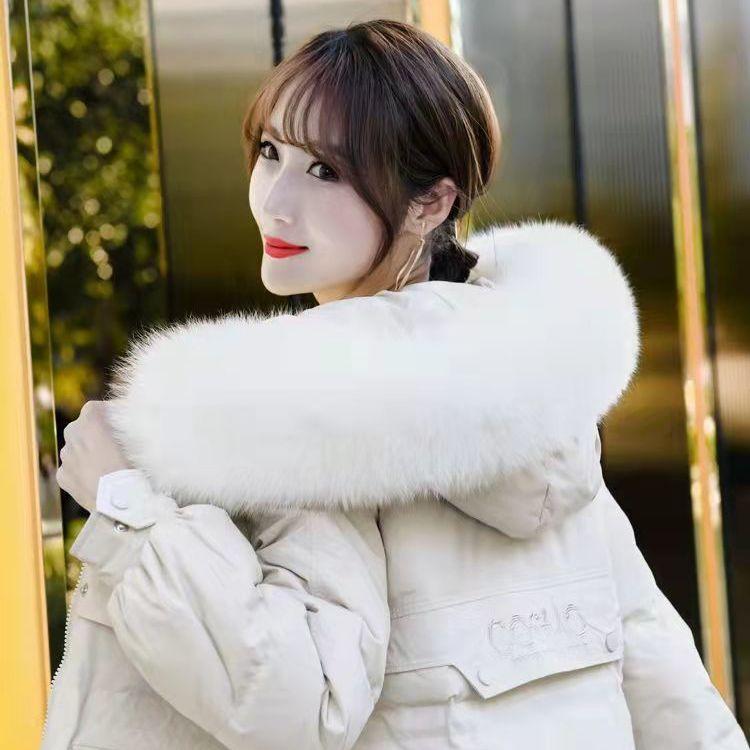 패딩 모자 털 다운 폭스퍼 겨울 70cm 교체 크림A 베이지카멜 70cm - 상세 이미지 2