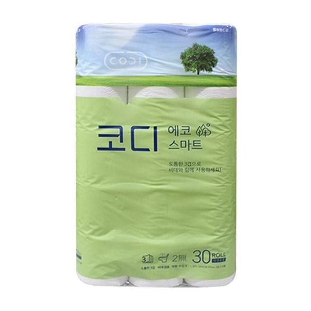 코디 에코 스마트 화장지 30롤 두루마리 화장지 티슈 - 상품 이미지