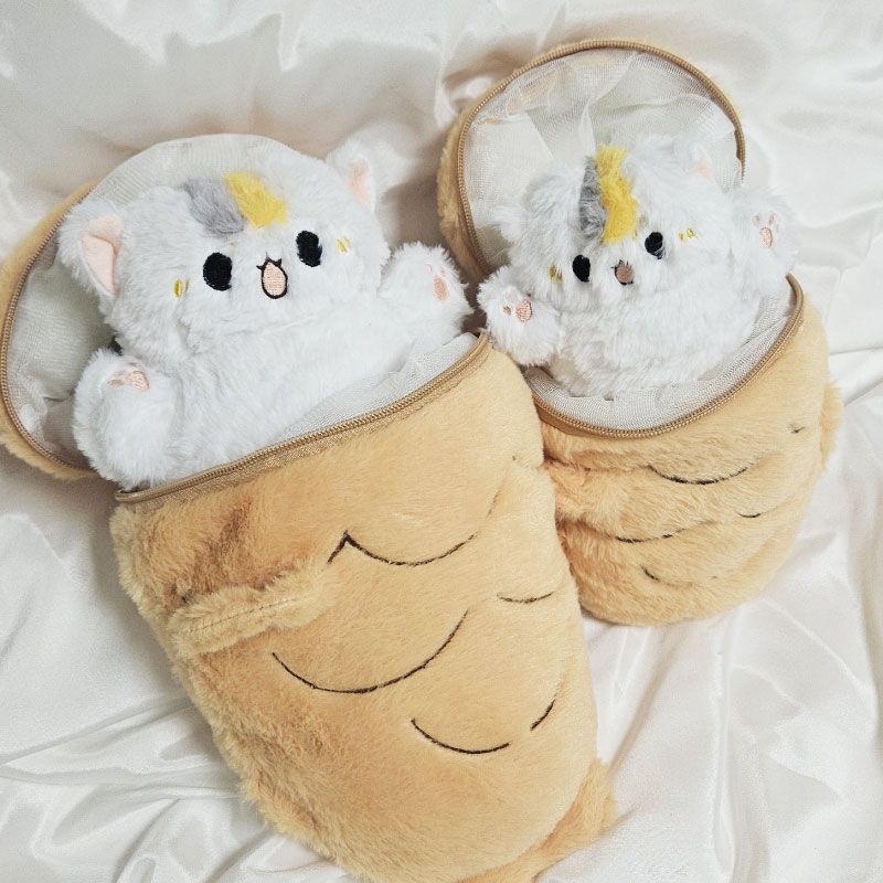 붕어빵 고양이 인형 모찌 애착 바디필로우 쿠션 귀여운 대형 동물 캐릭터 선물 - 상세 이미지 3