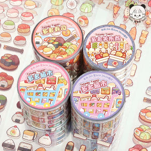 Telado 간식 일러스트 디자인 PET 다이어리꾸미기 마스킹테이프 실사용 후기 | 효과 있을까? - 상품 이미지 2