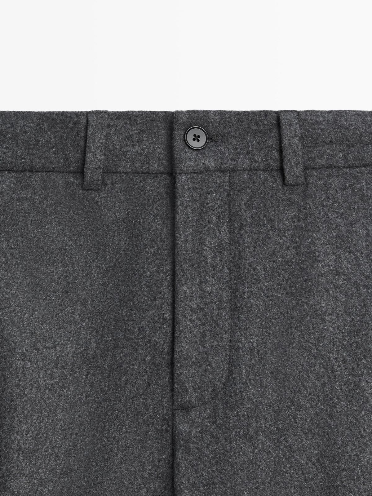 마시모두띠 테크니컬 울블렌드 플란넬 팬츠 2863/352 GREY 이미지 6