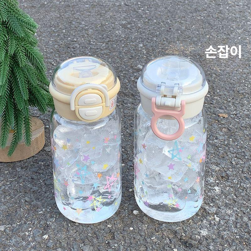 여름 대용량 플라스틱 빨대컵 휴대용 학생용 물컵 선물용 화이트 - 상세 이미지 4