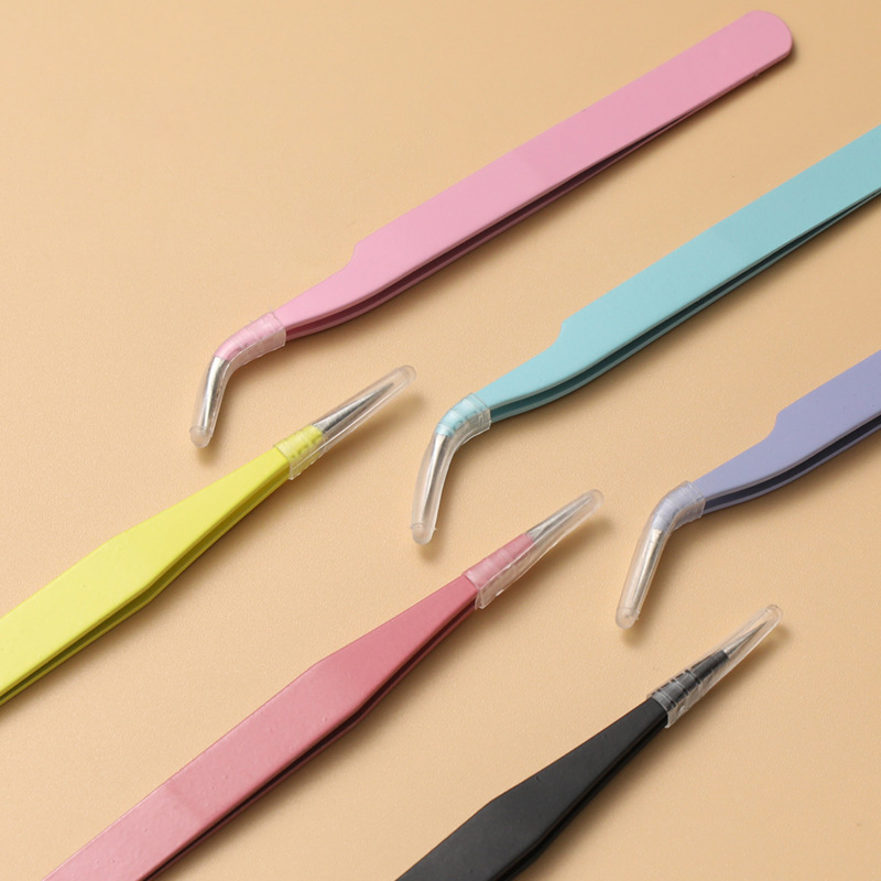 마카롱 다꾸정밀핀셋 스티커 집게 일자형 곡선형 다이어리 꾸미기 커브형 일자형 이미지 4