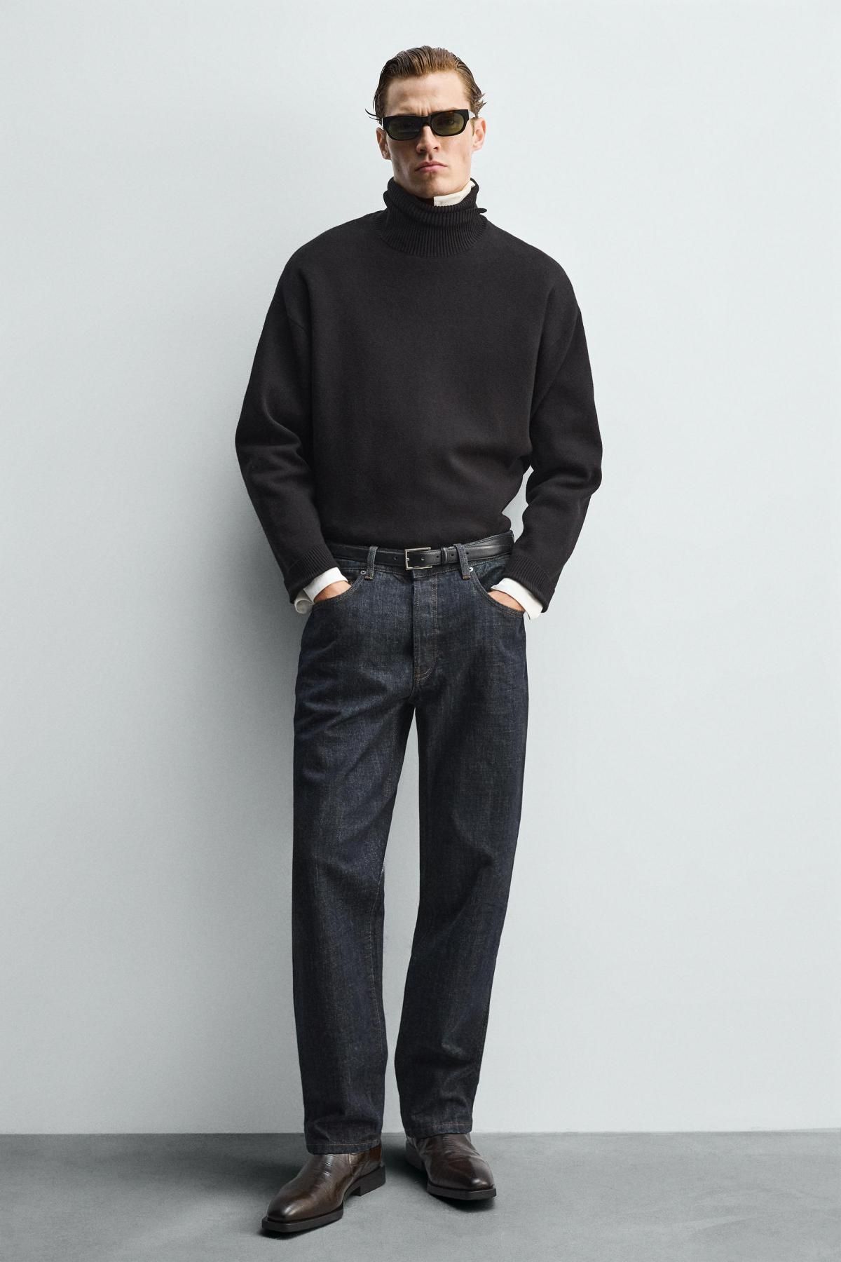 자라 크로커다일 엠보 레더 앵클부츠 2009/720 BURGUNDY RED - 상세 이미지 2