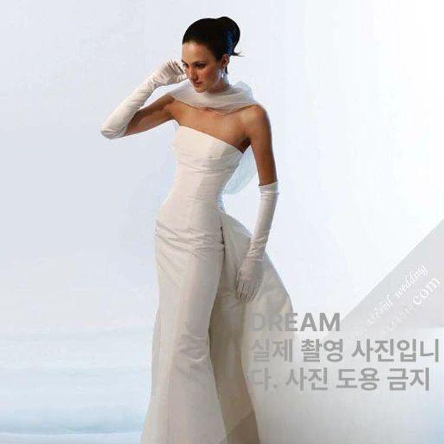 웨딩장갑 파티 새틴 손목 우아한 브라이덜샤워 예식 탄성 짧은 22cm 오프화이트 크림화이트 - 상세 이미지 2