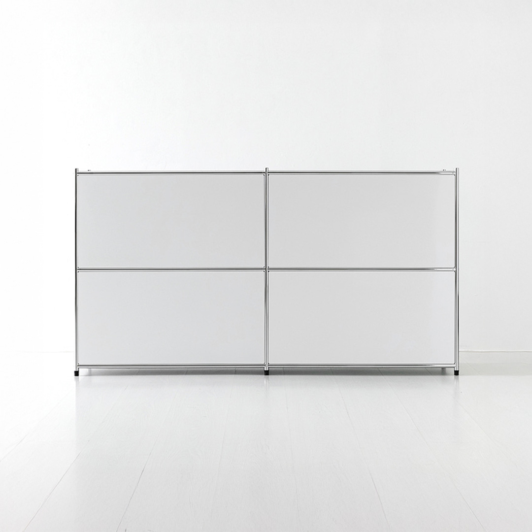 심플리 2x2 수납장 4문 BC018 1520x400x820mm, 2단, 퓨어화이트 2708.7578 - 상세 이미지 5