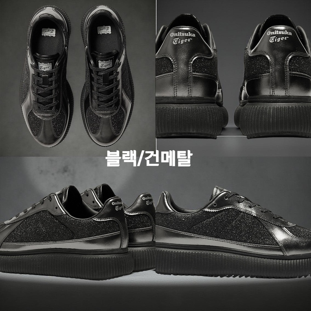오니츠카타이거 델리시티 글리터 스니커즈 운동화 1183C479 블랙/건메탈 240 - 상세 이미지 3