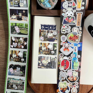 [와카와카]귀여운 마을 이야기 필름 컷 스티커 그린 레인길 실사용 후기 | 효과 있을까? - 상품 이미지 4