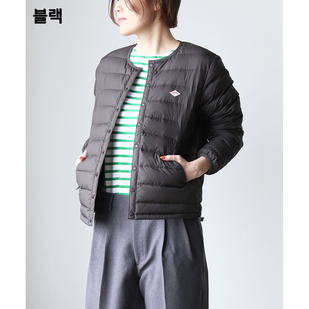단톤 여성 크루넥 경량 패딩 이너 다운자켓 DT-A0001RRT 25FW M 올리브 - 상세 이미지 3