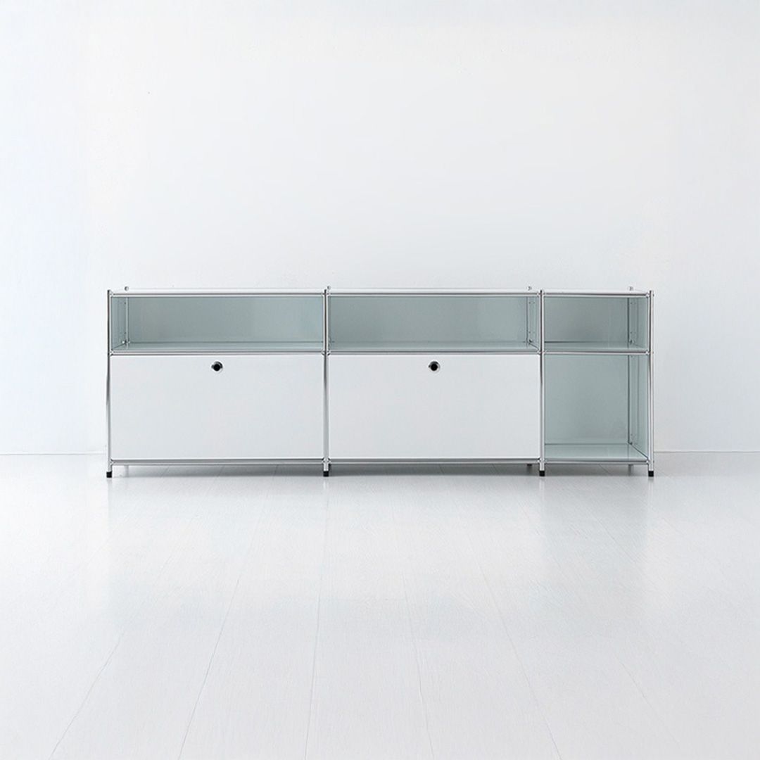 심플리 3x2 수납장 2문 BC144 1890mmx400mmx645mm, 2단, 화이트 7670.3974 - 메인 이미지