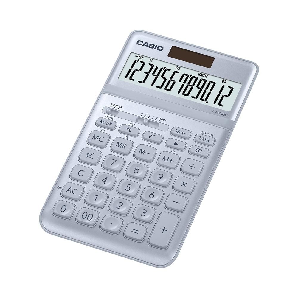 카시오 49200 계산기 JW-200SC-BU 블루 - 상품 이미지