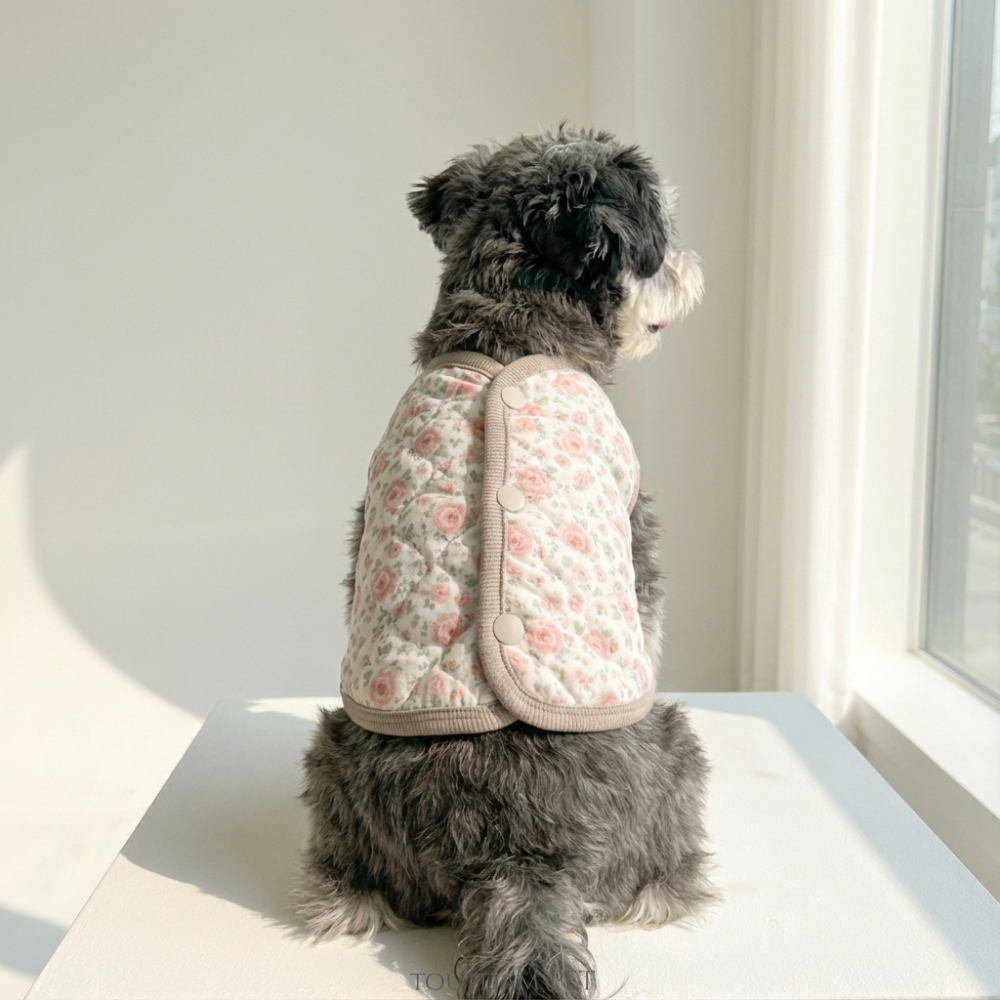 뚜담 강아지김장조끼 고양이 할머니조끼 반려견 히트텍