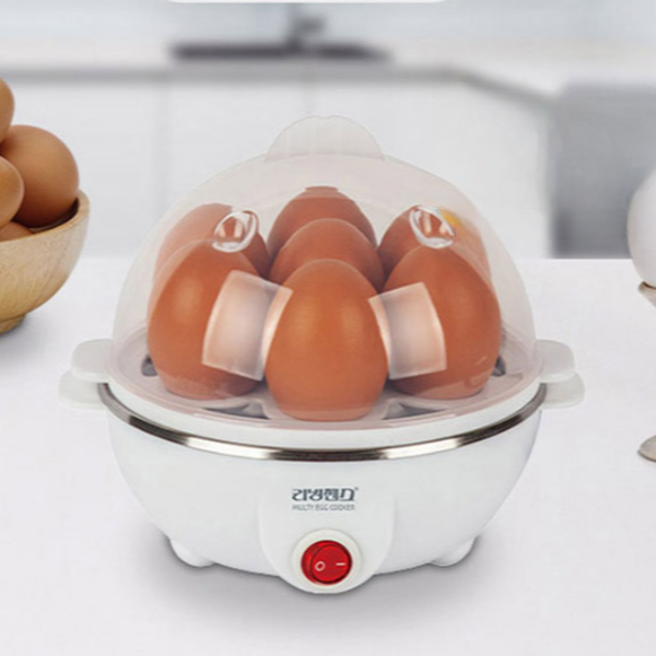 가정용 다용도 계란 찜기 미니 7구 계란 찜기 간편 자동