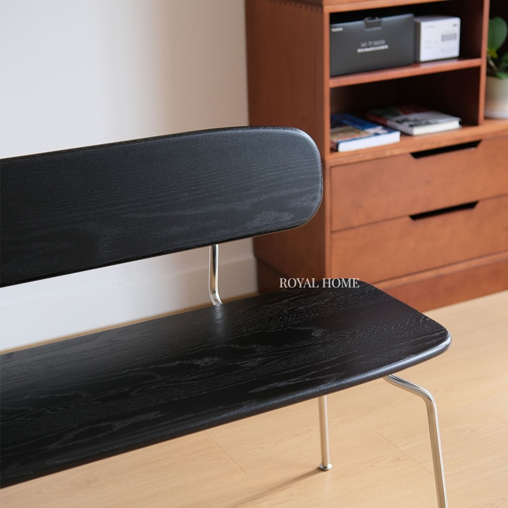 빈티지 개미 앤트 식탁의자 원목 벤치 카페 스튜디오 체어 120cm - 상세 이미지 5