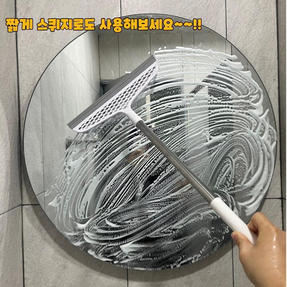 만능 물기제거 실리콘 빗자루 쉬운세척 플라스틱 빗자루 미용실 고무 빗자루 - 상세 이미지 4