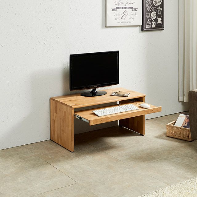 가구의서 HZ2405 엘다 원목 좌식 컴퓨터책상 800x400x400mm - 상품 이미지