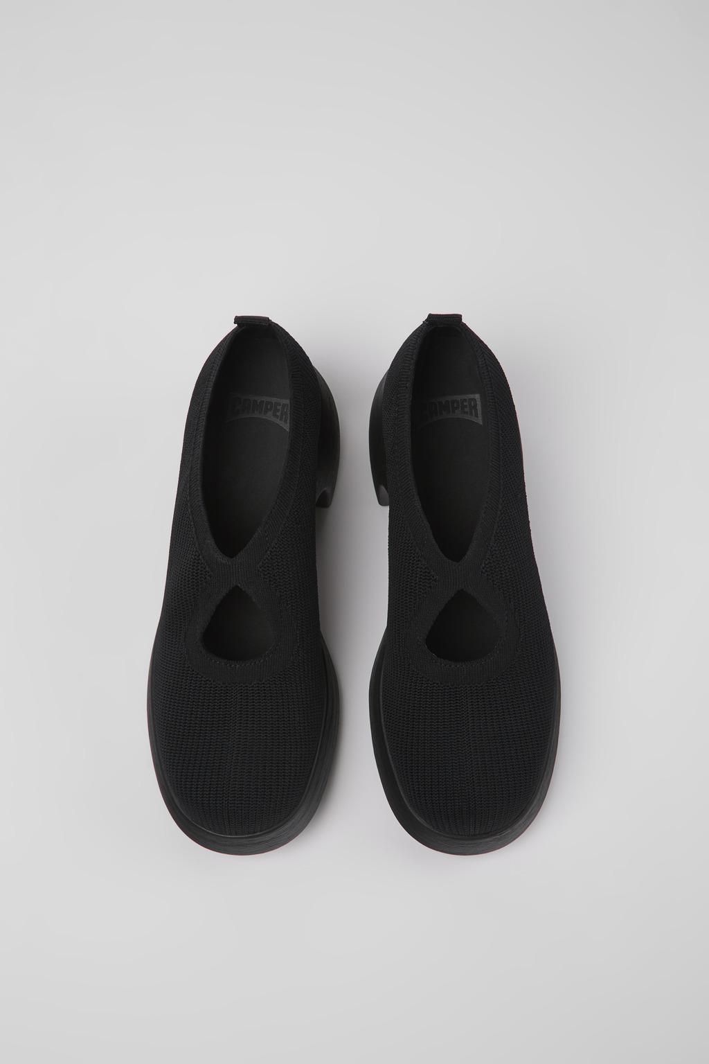캠퍼 리사이클 니트 힐 펌프스 Thelma K201576-001 BLACK - 상세 이미지 4