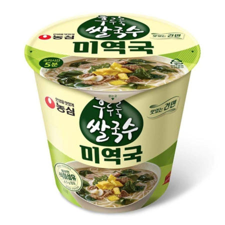 농심 쌀국수 후루룩 미역국 74gx6컵x2박스