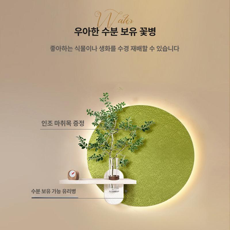 화분 액자 조명 원형 현관 거실 인테리어 집들이 개업 선물 무드등 - 상세 이미지 5