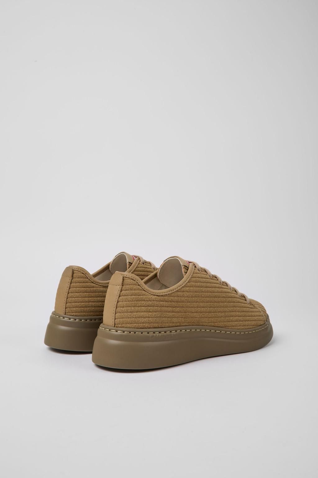 캠퍼 리사이클 가죽 여성 스니커즈 Runner Up K201457-001 BEIGE - 상세 이미지 3