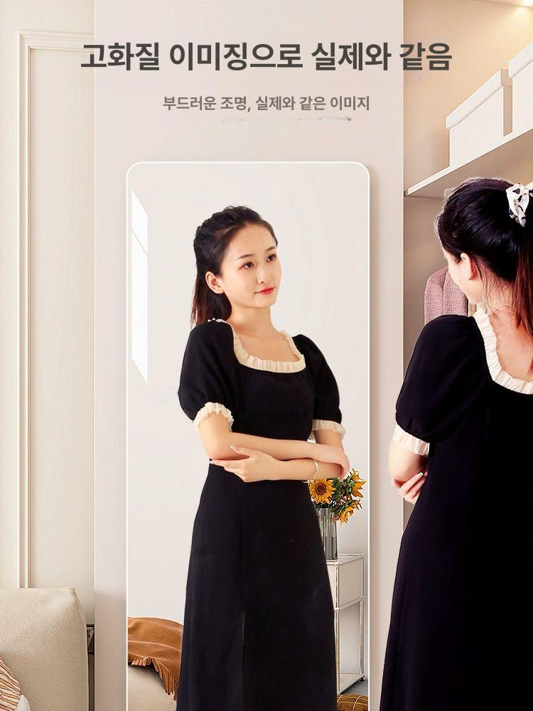 벽에 붙이는 깨지지않는 거울스티커 욕실 거울 전신 대형 - 상세 이미지 3