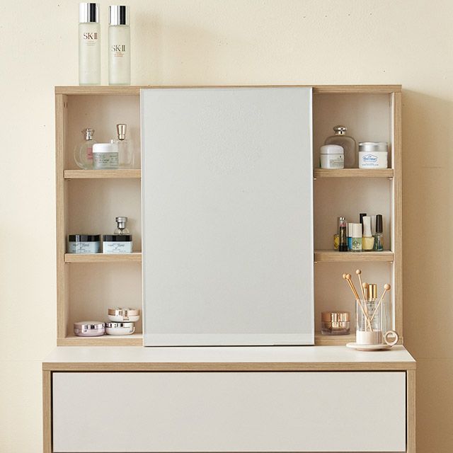 가구의서 C3697 화장대 수납 거울장 800x180x600mm