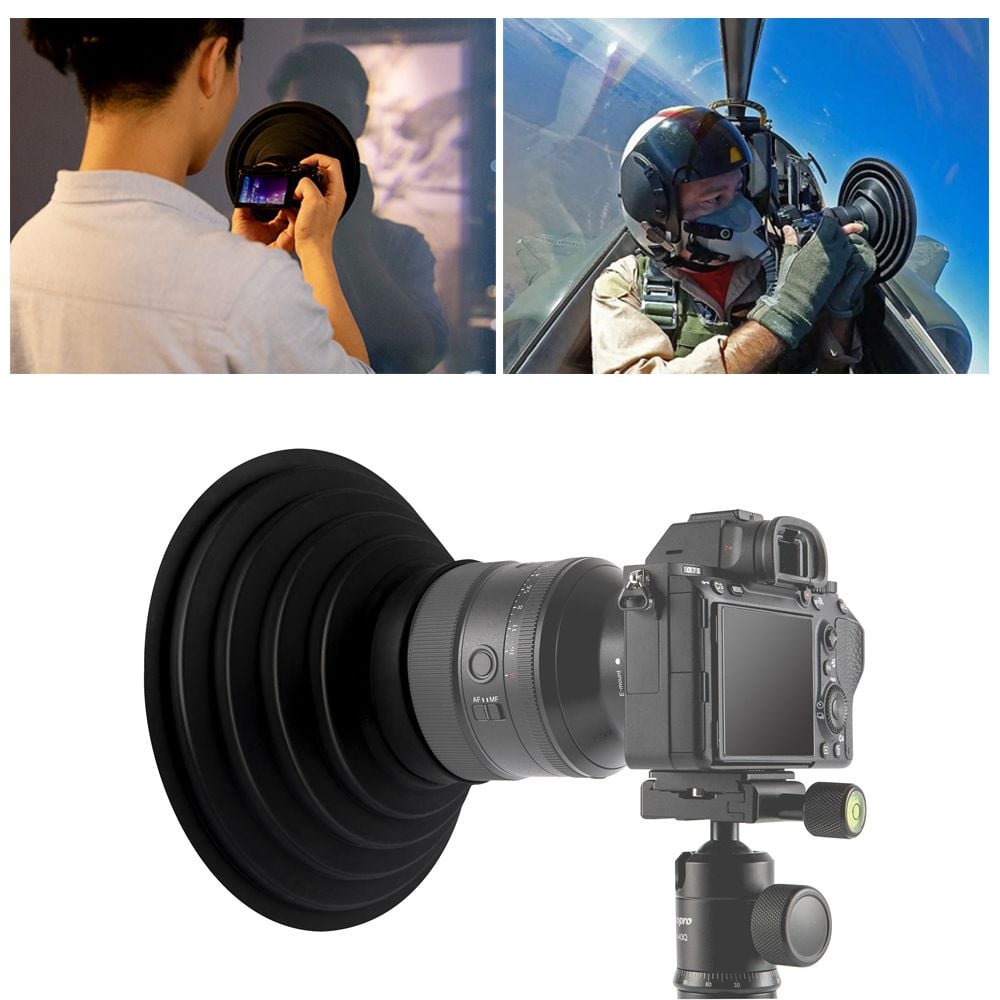 창문 야경 촬영 빛번짐 카메라 렌즈 커버 70mm 휴대용 - 상품 이미지