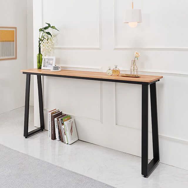 가구의서 CZ383 엘다 원목 바테이블 1800x350x960mm - 메인 이미지