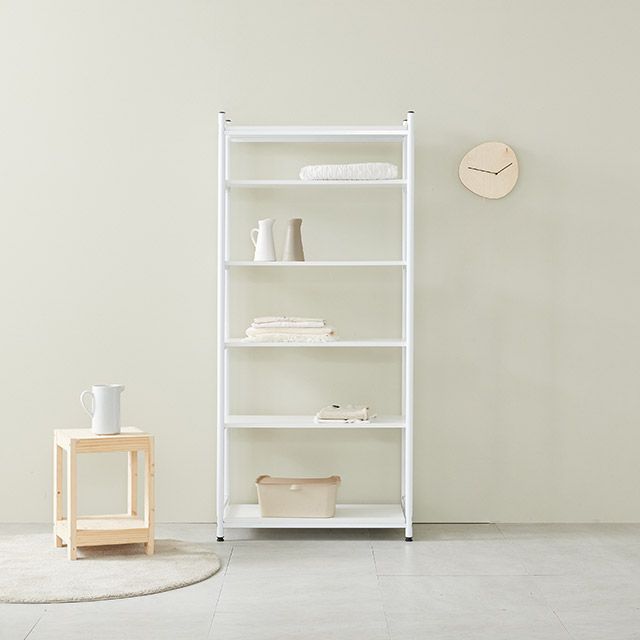 가구의서 N104 5단 스틸 시스템행거 선반형E 870x400x1900mm - 메인 이미지