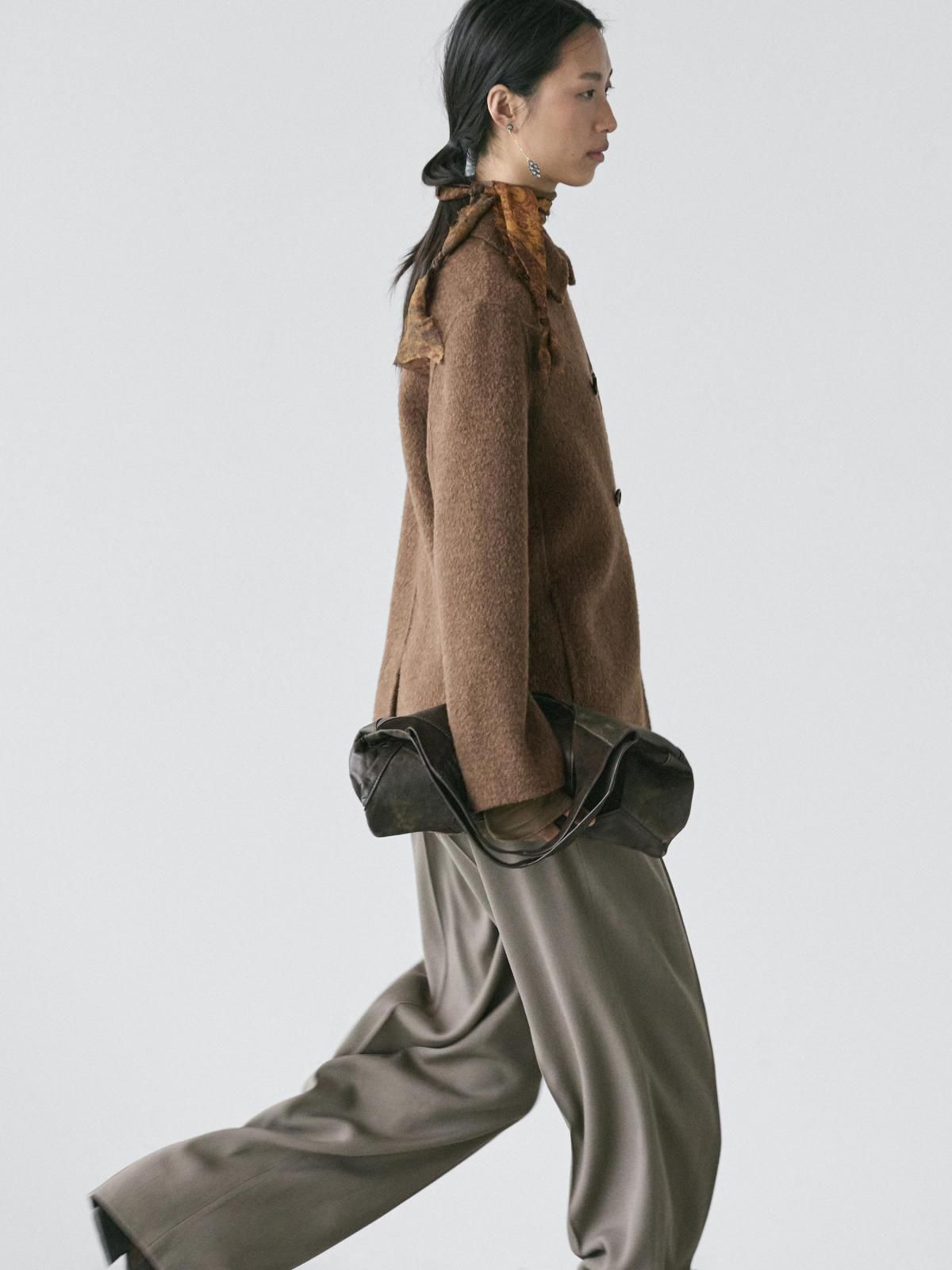 마시모두띠 울블렌드 더블 코트 브라운 6406/633 MOLE BROWN - 상세 이미지 4