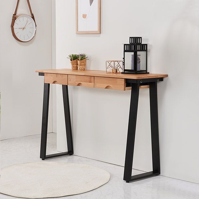 가구의서 CZ395 엘다 원목 서랍테이블 1200x350x760mm