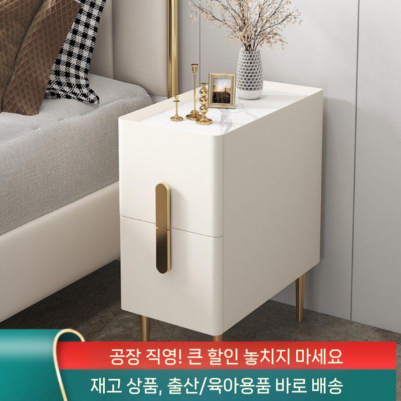협탁 미니 2단 침실 좁은 침대협탁 틈새 슬림 좁은협탁 사이드 - 상세 이미지 2
