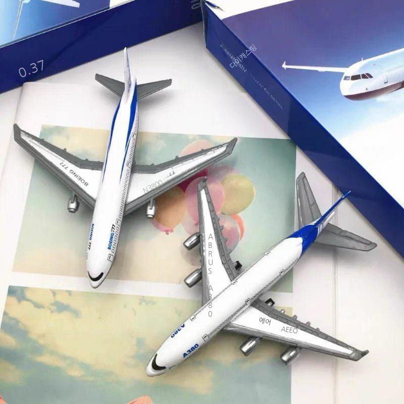 A380 비행기 다이캐스트 항공기 모형 장난감 에어 보잉 항공 - 상세 이미지 2