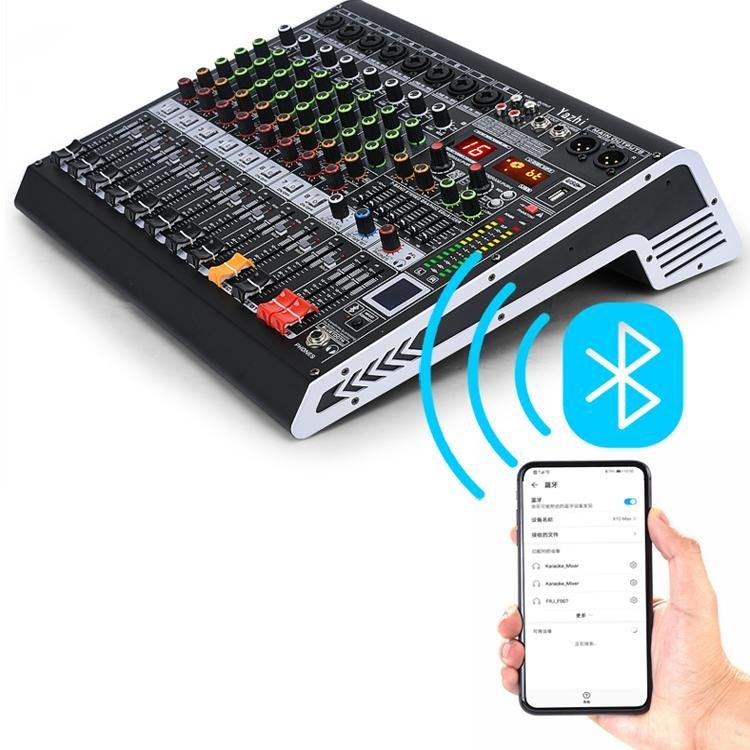 오디오 믹서 스튜디오 장비 음향 공연 콘솔 블루투스 앰프 전문가용 USB 디지털 사운드 - 상세 이미지 5
