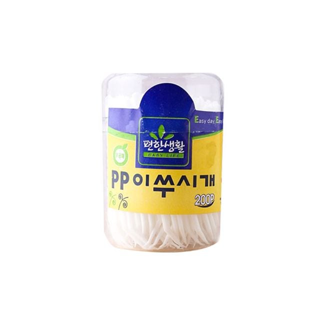 편한생활이쑤시개PP원형200P_요지 - 상품 이미지
