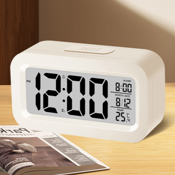 디지털 전자 탁상 시계 스마트 미니 알람 시계 인테리어 무소음