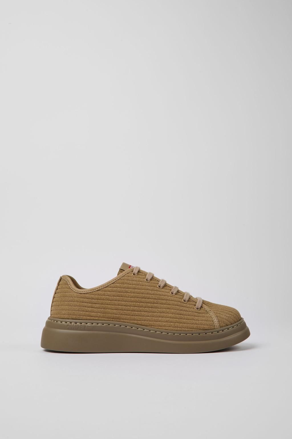 캠퍼 리사이클 가죽 여성 스니커즈 Runner Up K201457-001 BEIGE - 상품 이미지