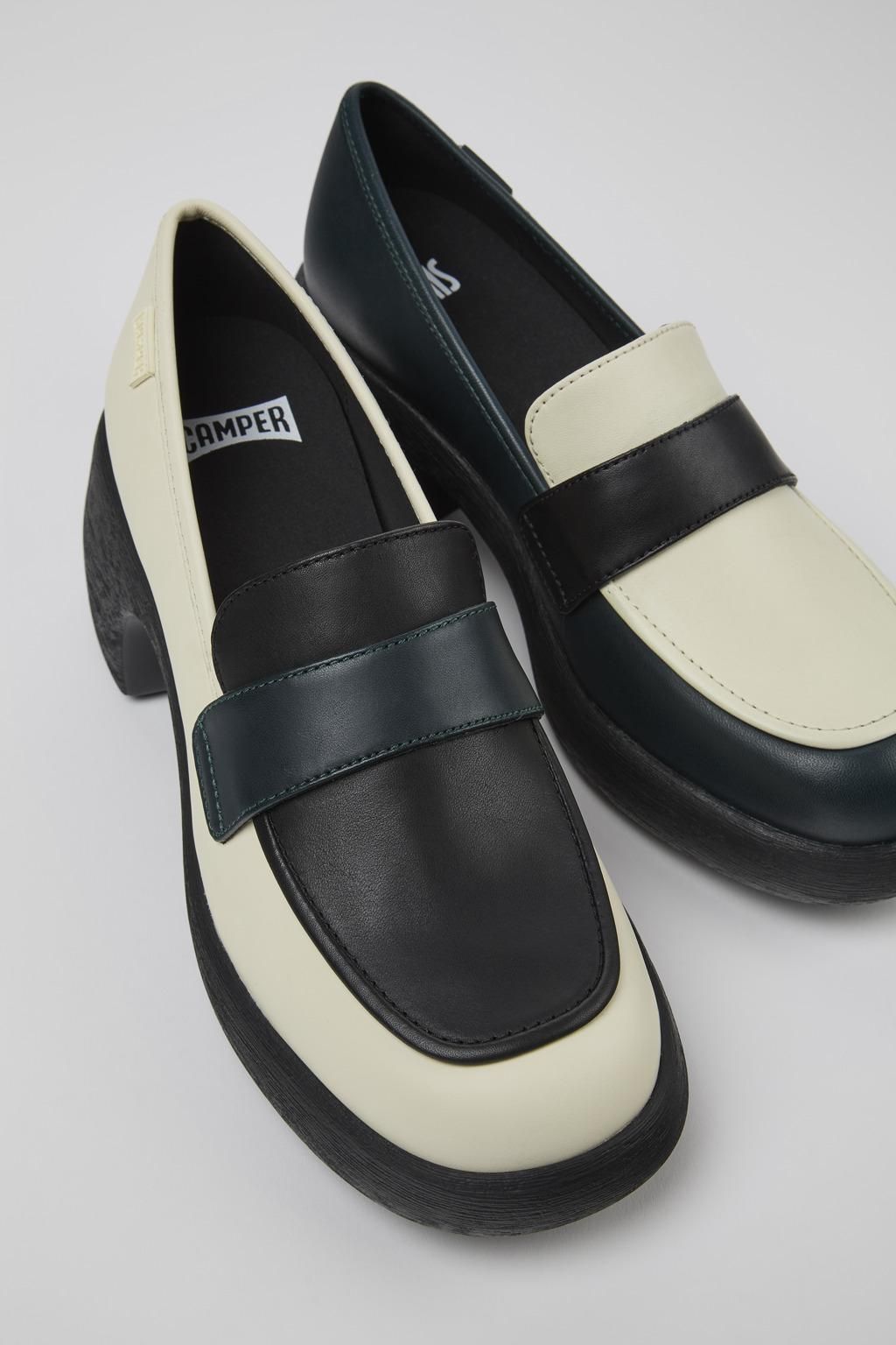 캠퍼 멀티컬러 가죽 힐 로퍼 Twins K201292-023 MULTICOLOR - 상세 이미지 2