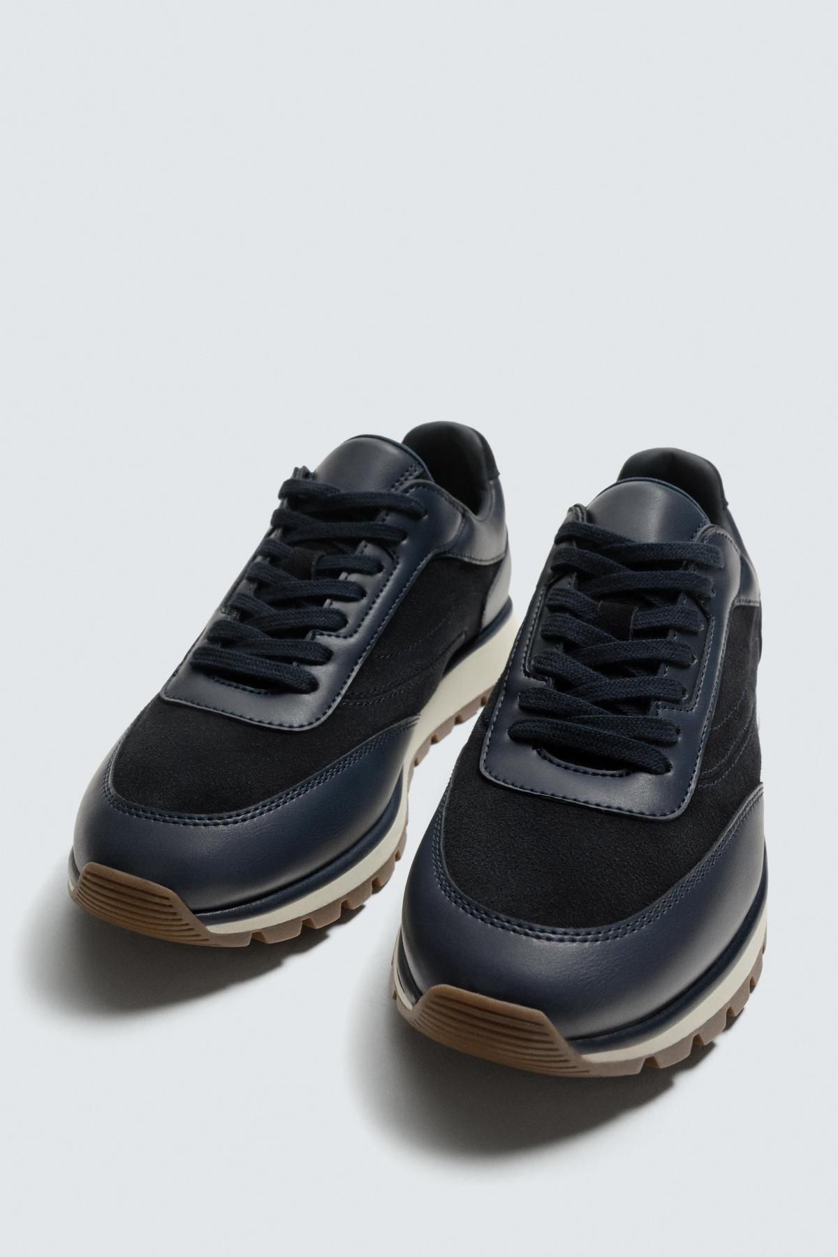 자라 멀티피스 스웨이드 스니커즈 2338/720 BLUE - 상세 이미지 5