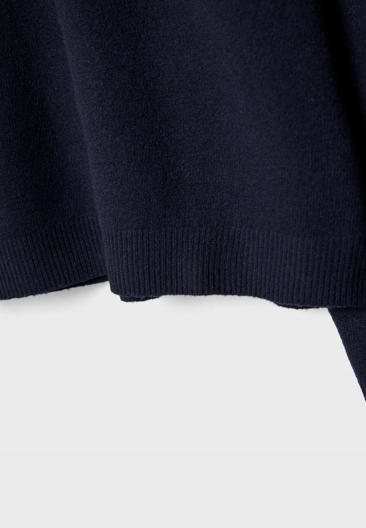 스트라디바리우스 베이직 소프트 하이넥 니트 스웨터 5037/465 NAVY BLUE - 상세 이미지 3