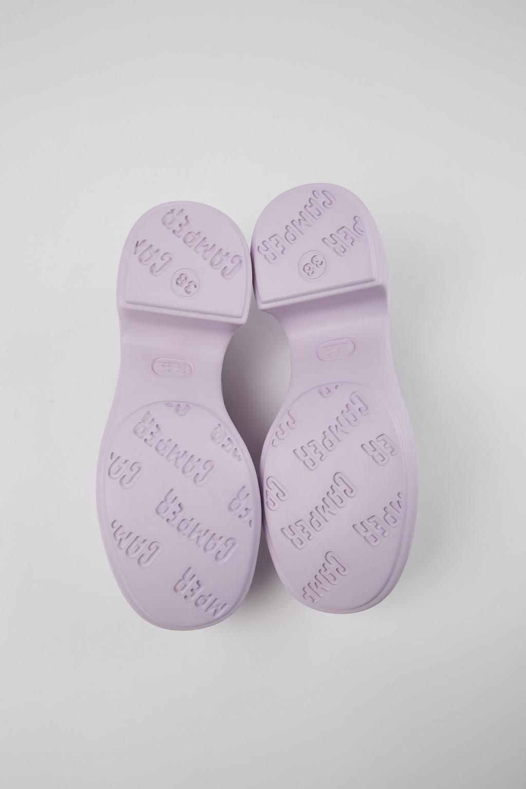 캠퍼 퍼플 가죽 힐 로퍼 Thelma K201292-019 PURPLE - 상세 이미지 5
