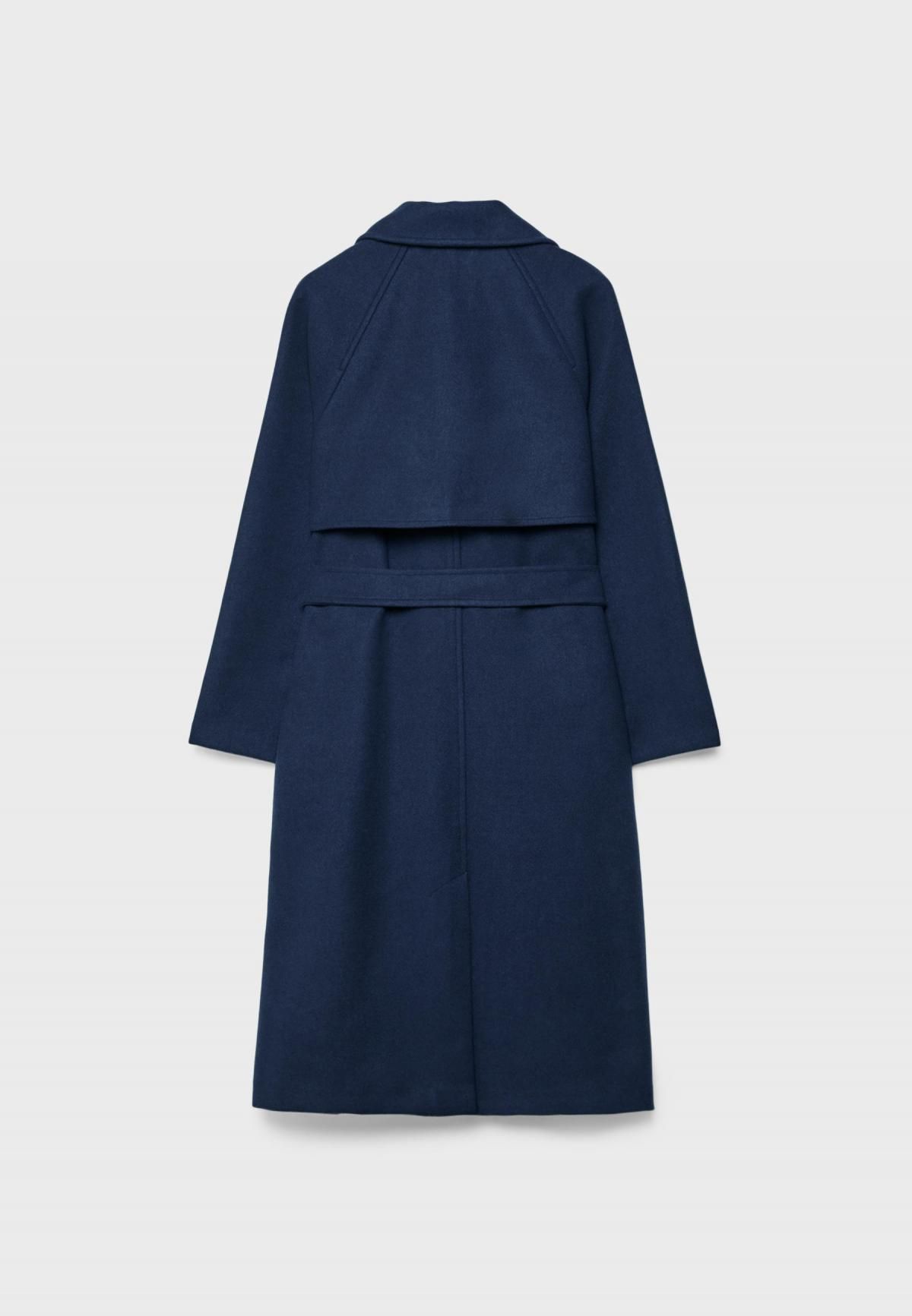 스트라디바리우스 소프트 더블 트렌치코트 네이비 5818/183 DARK BLUE - 상세 이미지 2