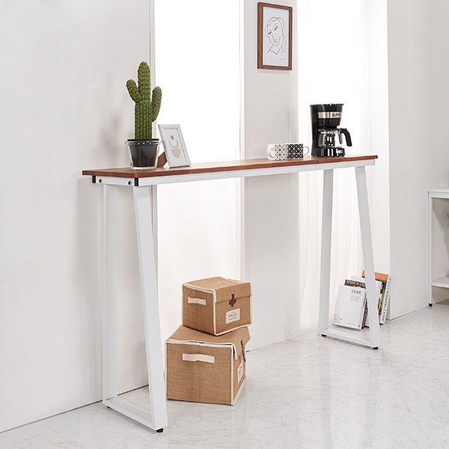가구의서 CZ3111 멀바우 원목 바테이블 1200x350x960mm - 상품 이미지
